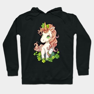 St Patrick Day Irish Unicorn Lepricorn Hoodie